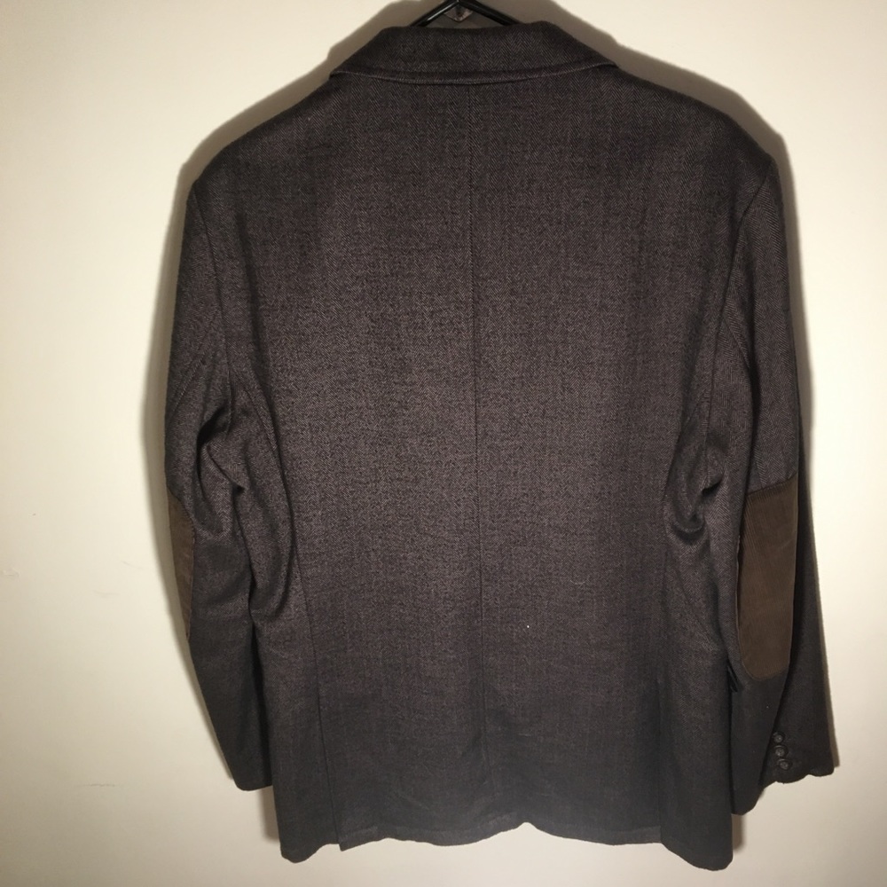 Gap - Brown Herringbone Tweed With Patch Elbows - image 2